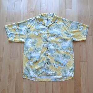 Tommy Bahama Hawaiian Shirt Button Down Size L